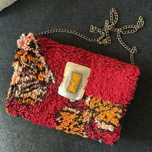 Moroccan carpet clutch bag